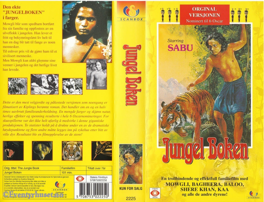 Download / Stream: Jungleboken (The Jungle Book). Vhs. Norwegian Subtitles. Vhs