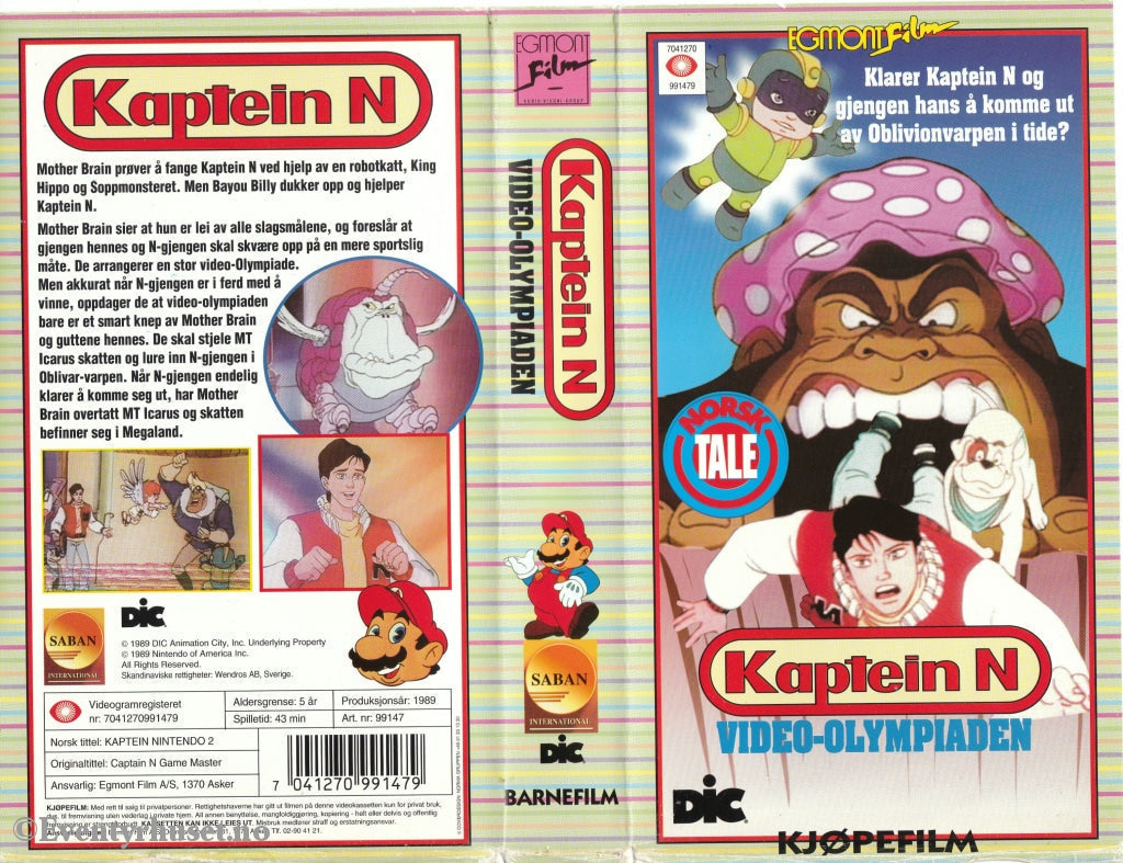 Download / Stream: Kaptein Nintendo (Captain N Game Master). Vol. 2. Video-Olympiaden. 1989. Vhs.