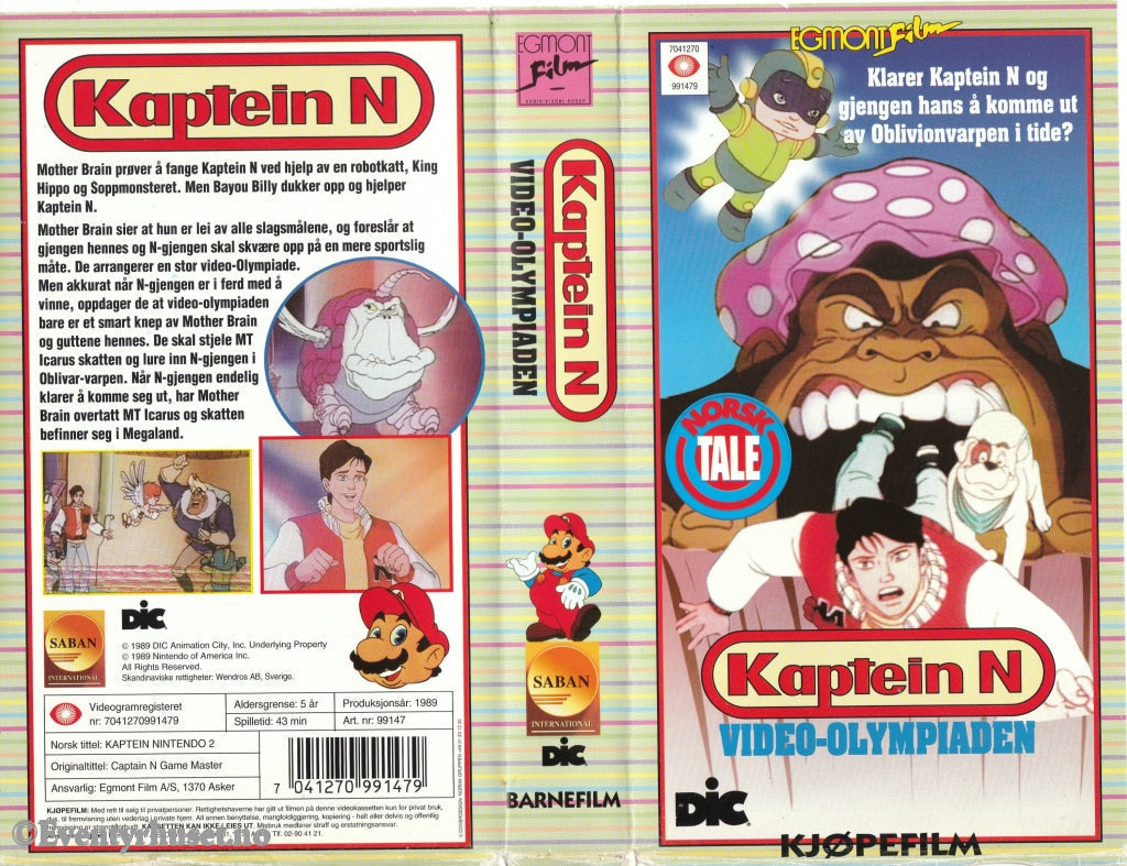 Download / Stream: Kaptein Nintendo (Captain N Game Master). Vol. 2. Video-Olympiaden. 1989. Vhs.