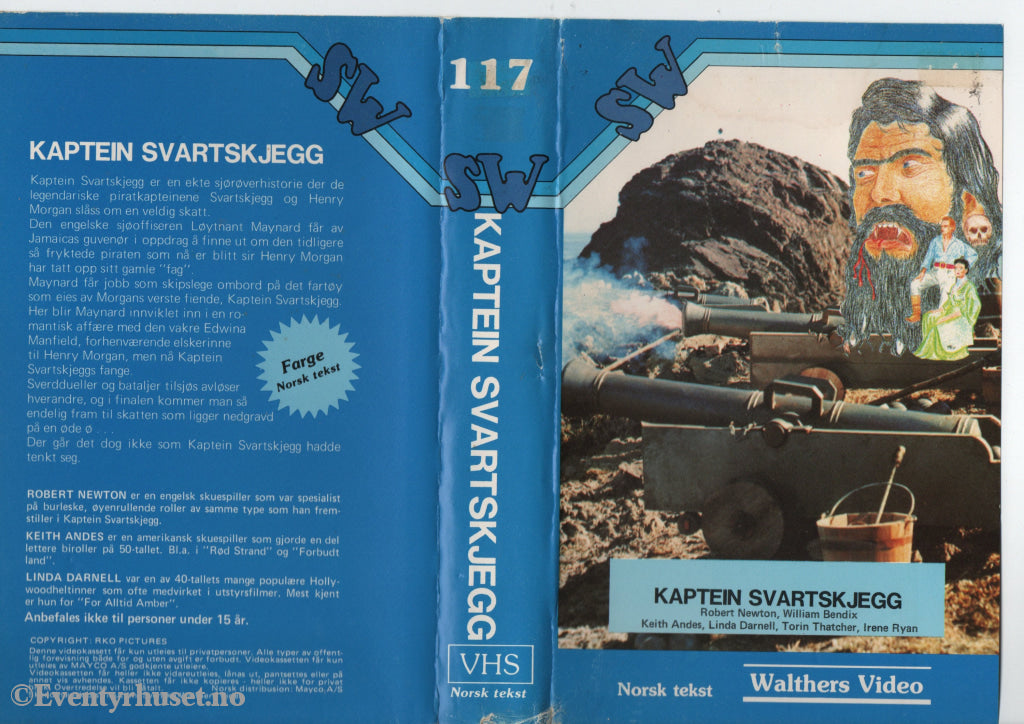 Download / Stream: Kaptein Svartskjegg. VHS Big Box. Norwegian subtitles. VHS