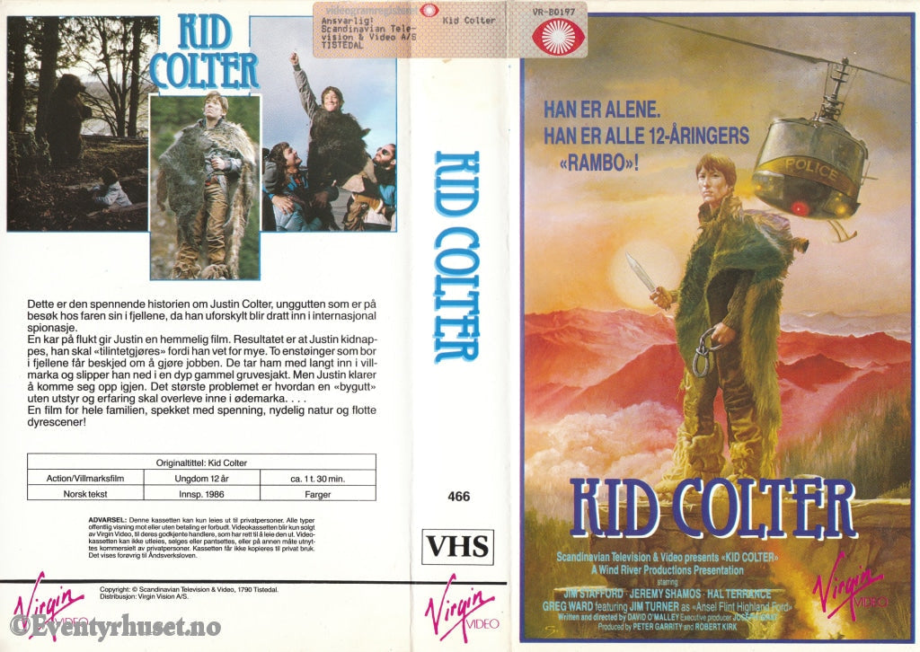 Download / Stream: Kid Colter. 1986. Vhs Big Box. Norwegian Subtitles.