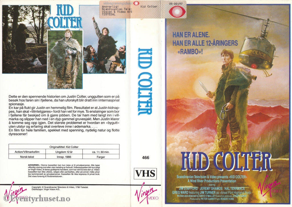 Download / Stream: Kid Colter. 1986. Vhs Big Box. Norwegian Subtitles.