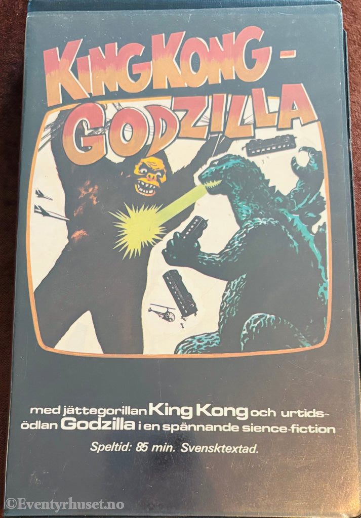 Download / Stream: King Kong vs. Godzilla. VHS Big Box. Swedish subtitles. VHS