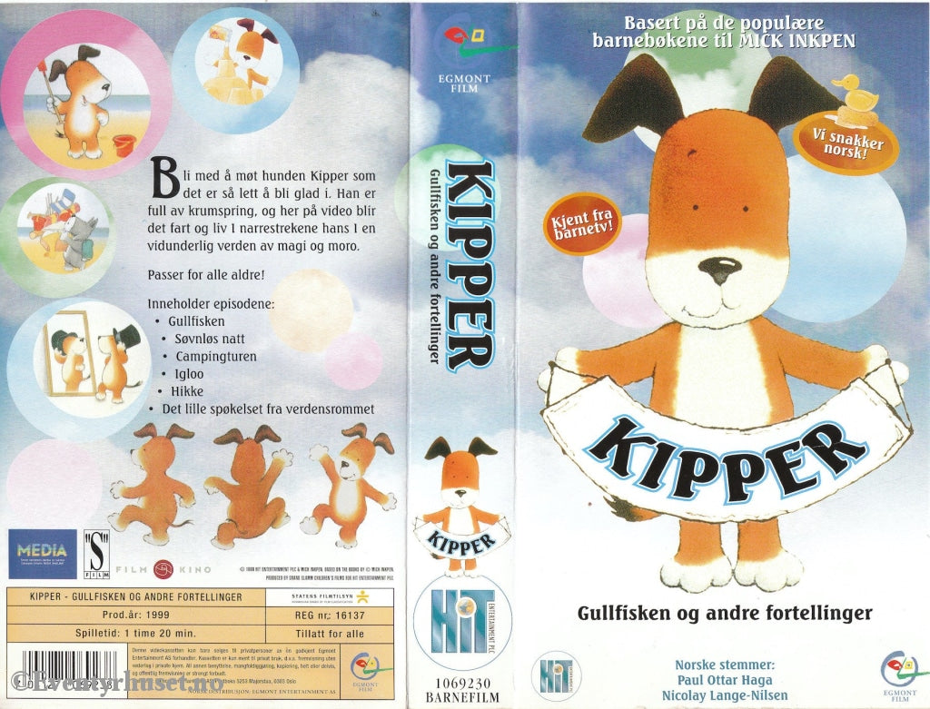 Download / Stream: Kipper - Gullfisken Og Flere Fortellinger. 1999. Vhs. Norwegian Dubbing. Vhs