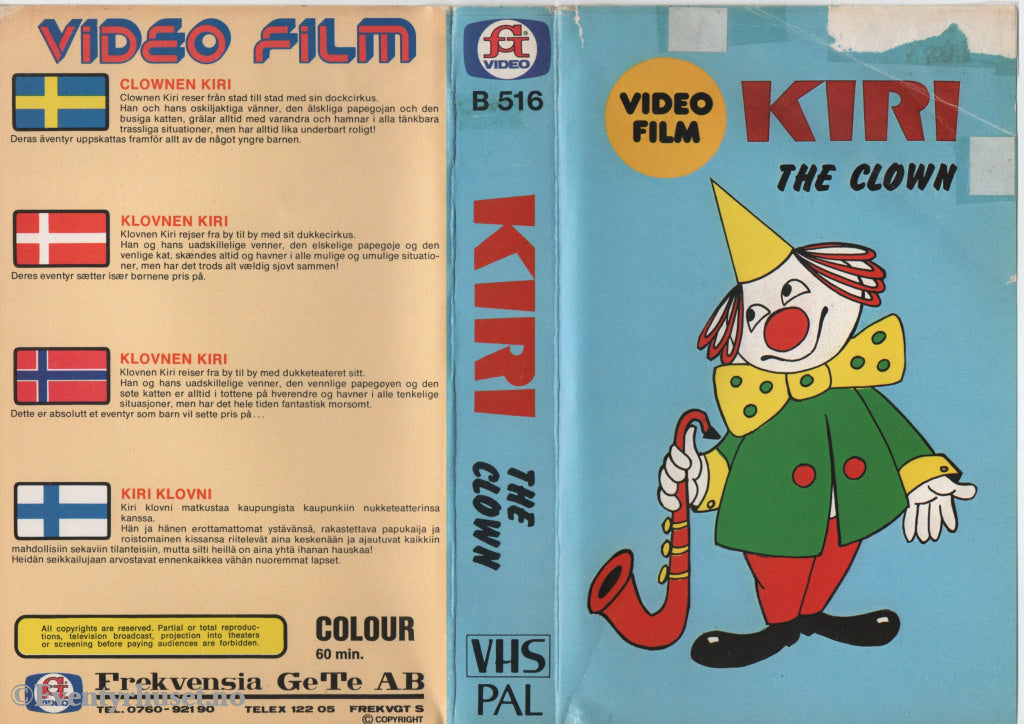 Download / Stream: Kiri The Clown. VHS Big Box. Norwegian subtitles. VHS