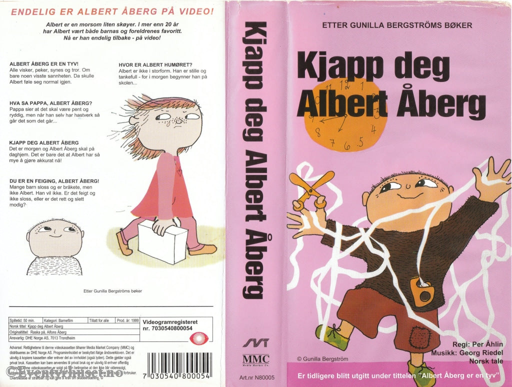 Download / Stream: Kjapp Deg Albert Åberg. Vhs. Norwegian Dubbing. Stream Vhs
