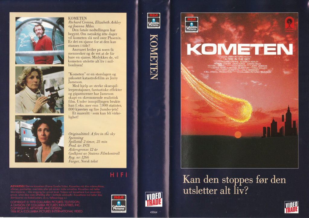 Download / Stream: Kometen. 1978. Vhs Big Box. Norwegian Subtitles.