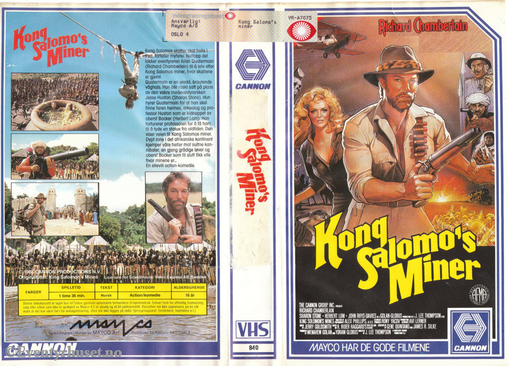 Download / Stream: Kong Salomo´s Miner. Vhs Big Box. Norwegian Subtitles.