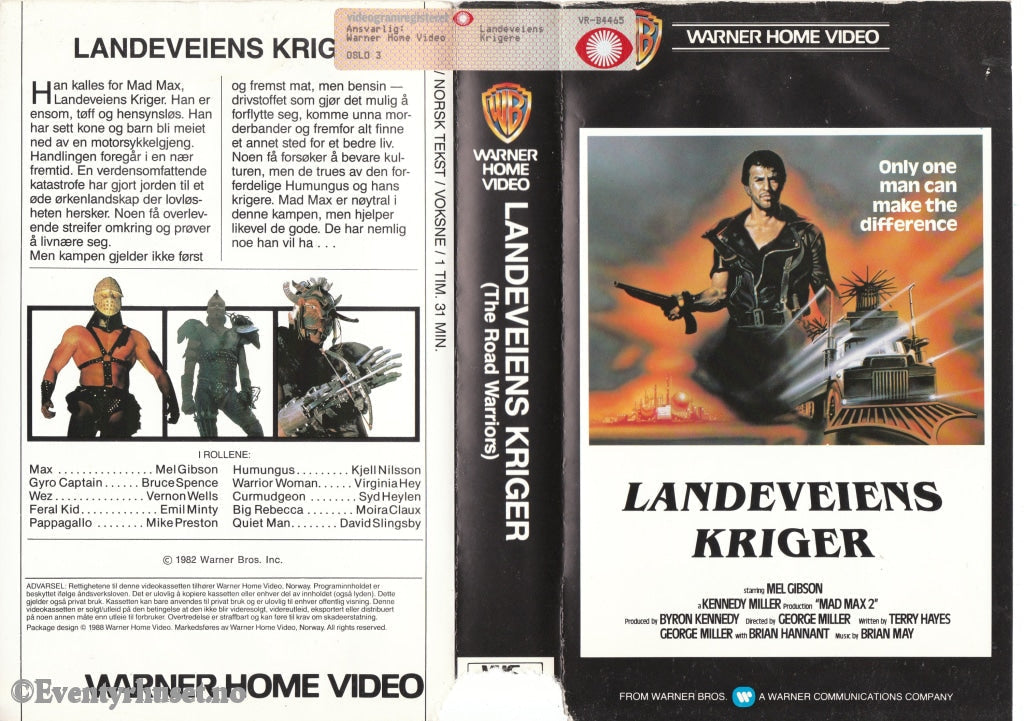 Download / Stream: Landeveiens Kriger. 1982. Vhs Big Box. Norwegian Subtitles.