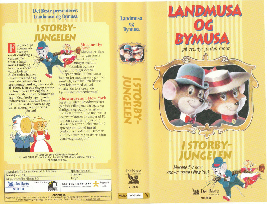 Download / Stream: Landmusa og Bymusa. 2001. VHS SB. Norwegian dubbing. VHS