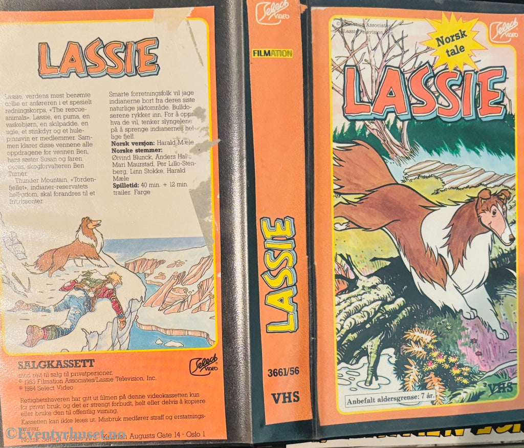 Download / Stream: Lassie. 1983/84. VHS slipcase. Norwegian dubbing. VHS