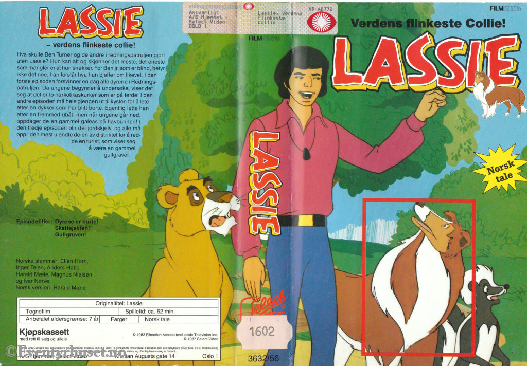 Download / Stream: Lassie - Verdens Flinkeste Collie. 1983/87. Vhs Big Box. Norwegian Dubbing.