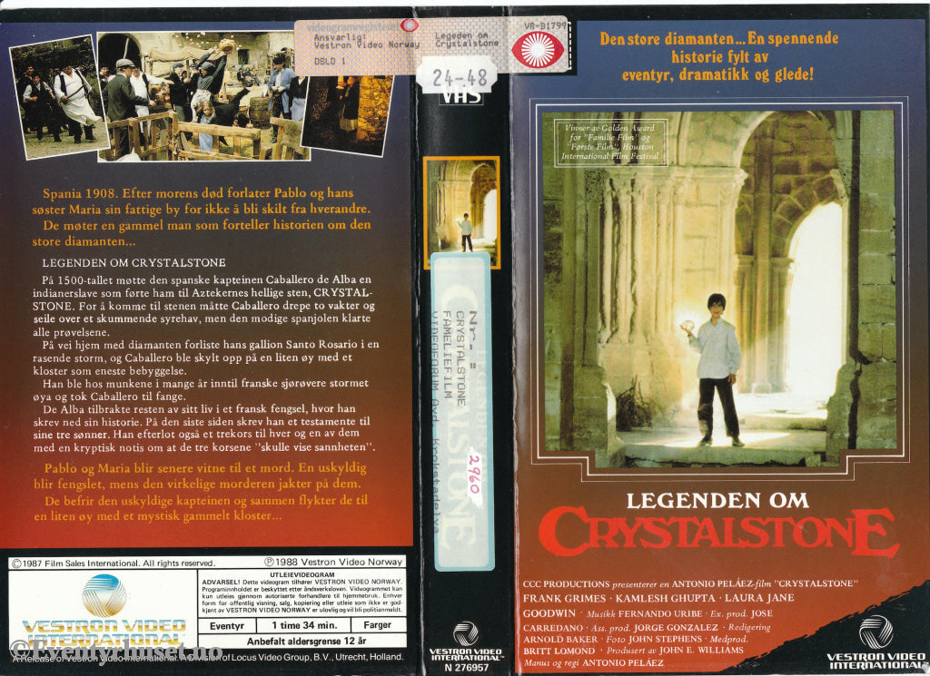 Download / Stream: Legenden Om Crystalstone. 1987/88. Vhs Big Box. Norwegian Subtitles.