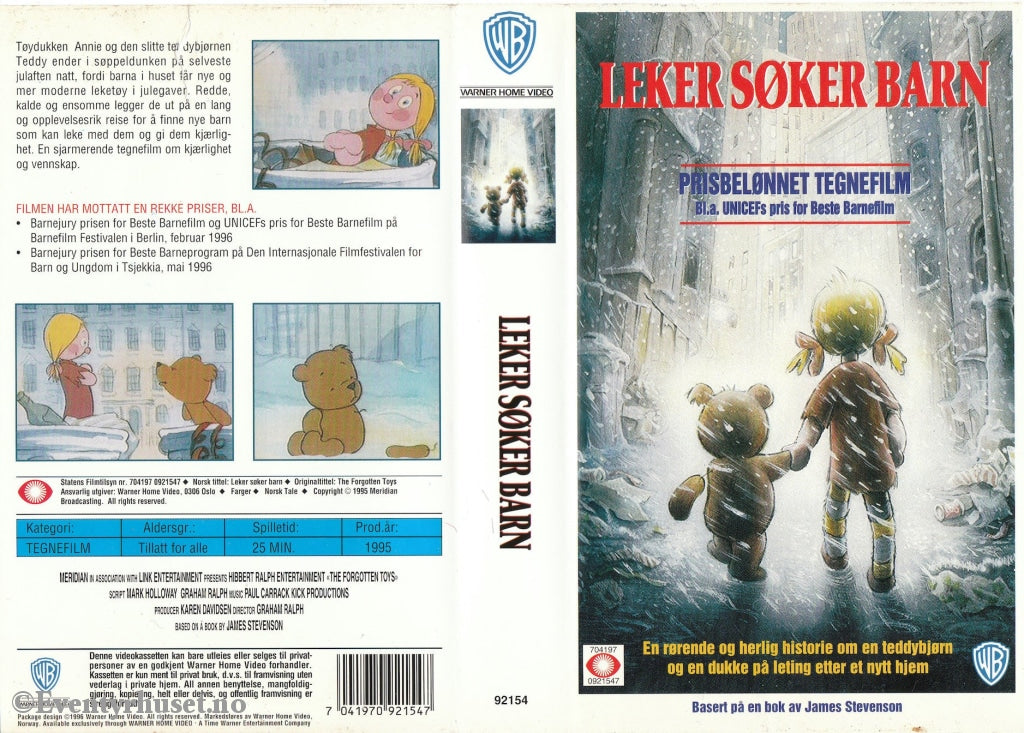Download / Stream: Leker Søker Barn. 1995. Vhs. Norwegian Dubbing. Vhs