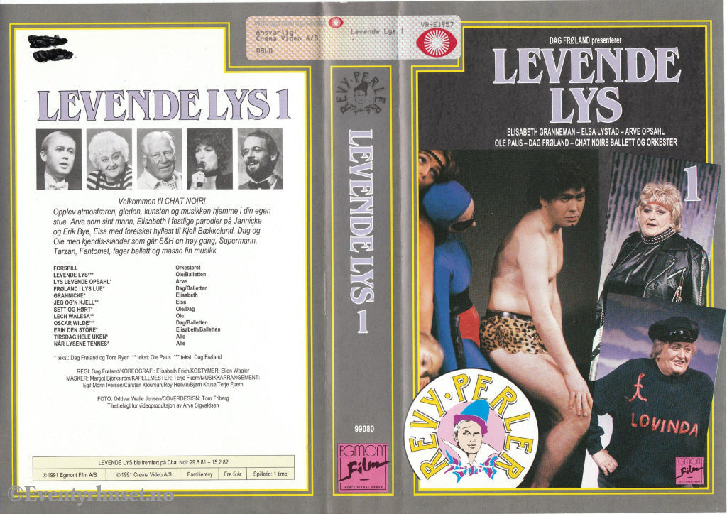 Download / Stream: Levende Lys. Vol. 1. 1991. Vhs Big Box. Norwegian.