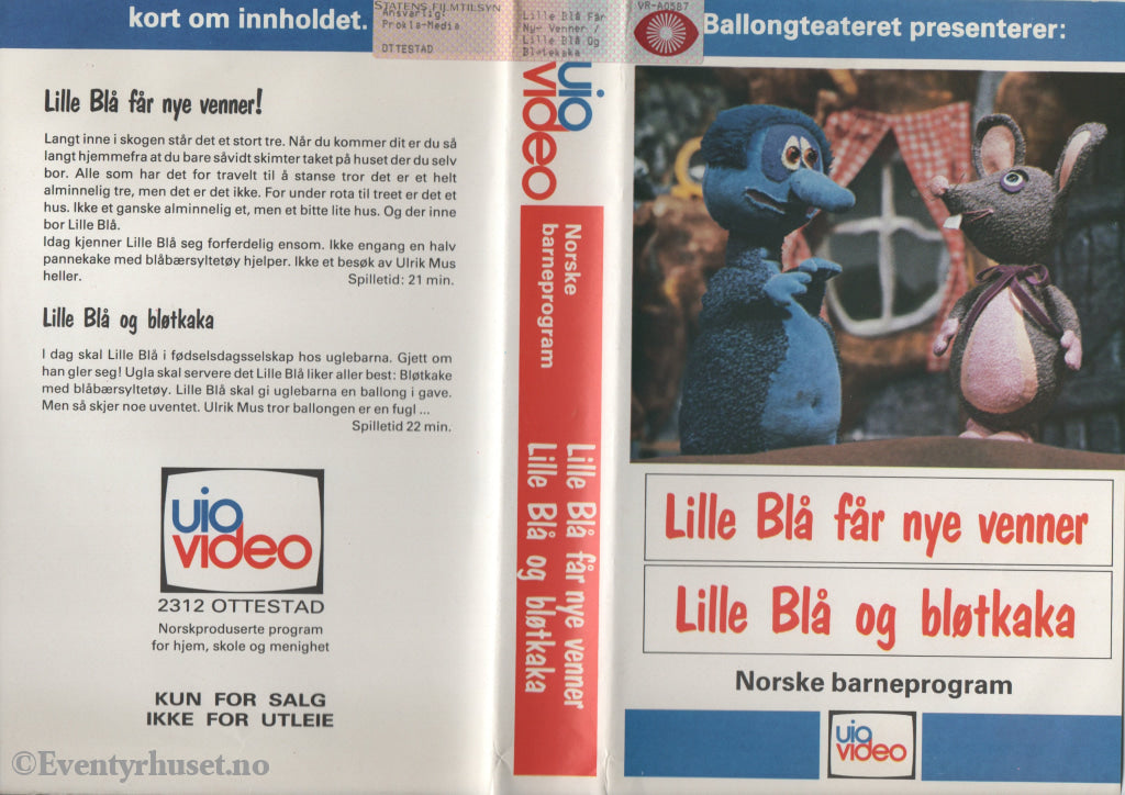 Download / Stream: Lille Blå får nye venner / Lille Blå og bløtkaka. VHS Big Box. Norwegian. VHS