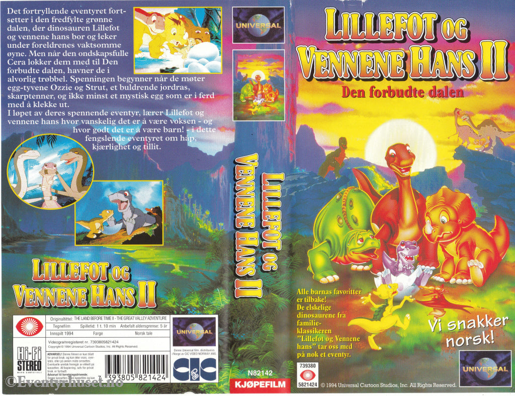 Download / Stream: Lillefot og vennene hans. Vol. 3. Gleden ved å gi. 1995. VHS SB. Norwegian dubbing. VHS