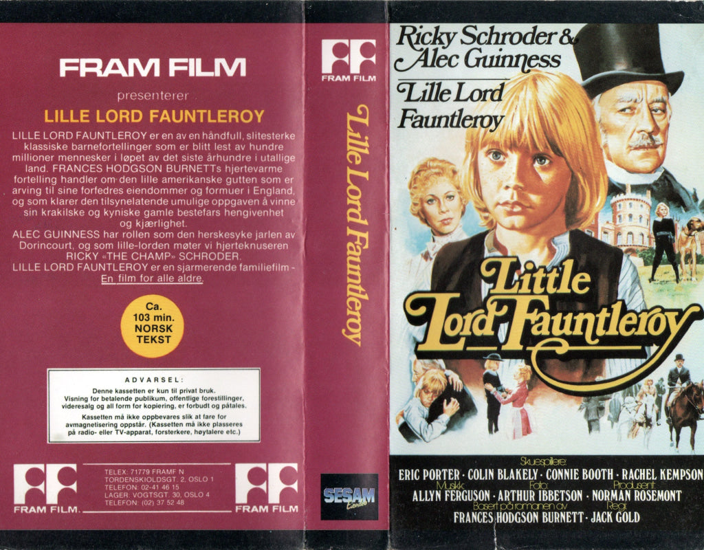Download / Stream: Little Lord Fauntleroy. VHS SB. Norwegian subtitles. VHS