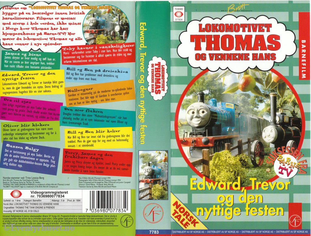 Download / Stream: Lokomotivet Thomas Og Vennene Hans - Edward Trevor Den Nyttige Festen Mfl