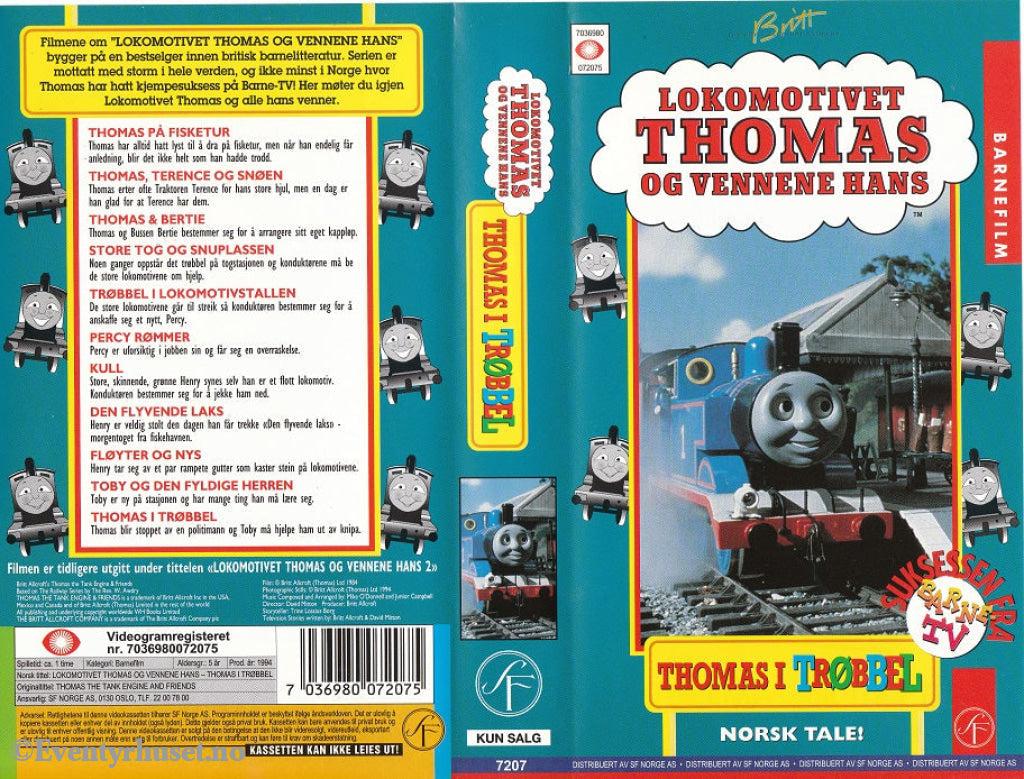 Download / Stream: Lokomotivet Thomas Og Vennene Hans - I Trøbbel Flere Epsioder (Thomas The Tank