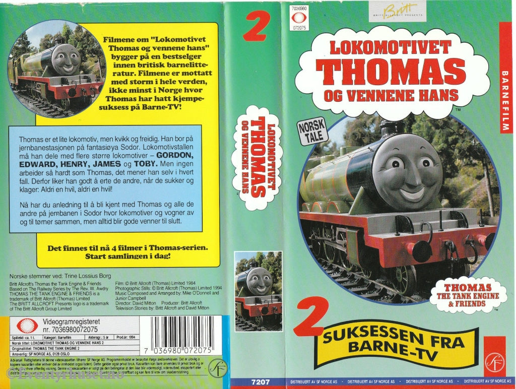 Download / Stream: Lokomotivet Thomas Og Vennene Hans. Vol. 2. (Thomas The Tank Engine And Friends).
