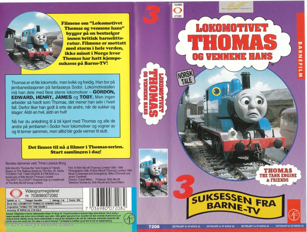 Download / Stream: Lokomotivet Thomas Og Vennene Hans. Vol. 3. (Thomas The Tank Engine And Friends).