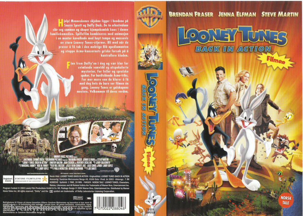 Download / Stream: Looney Tunes Back in Action. 2003. VHS SB. Norwegian dubbing. VHS