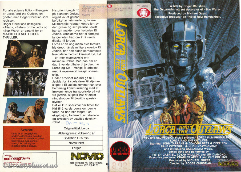 Download / Stream: Lorca And The Outlaws. 1984. Vhs Big Box. Norwegian Subtitles.