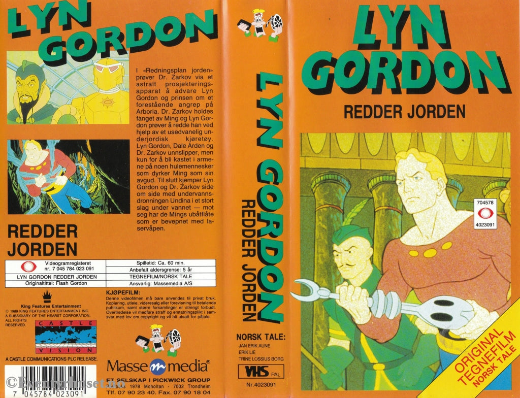 Download / Stream: Lyn Gordon Redder Jorden. 1989. Vhs. Norwegian Dubbing. Vhs