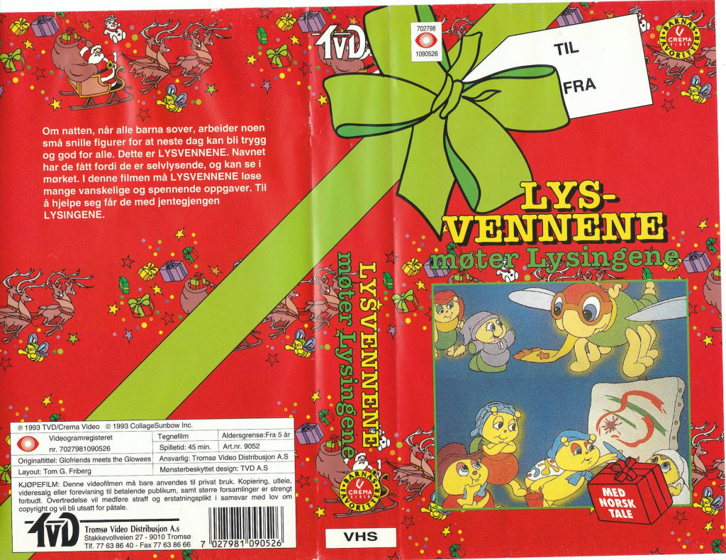 Download / Stream: Lysvennene Møter Lysingene. 1993. Vhs. Norwegian Dubbing. Vhs