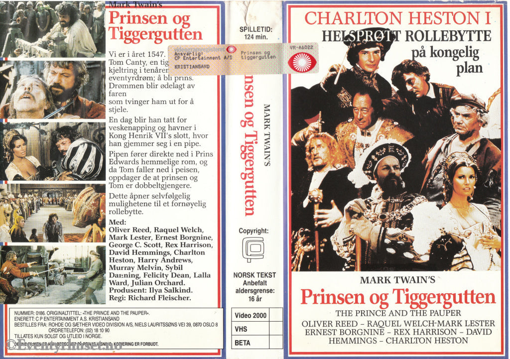 Download / Stream: Mark Twain´s Prinsen Og Tiggergutten. Vhs Big Box. Norwegian Subtitles.