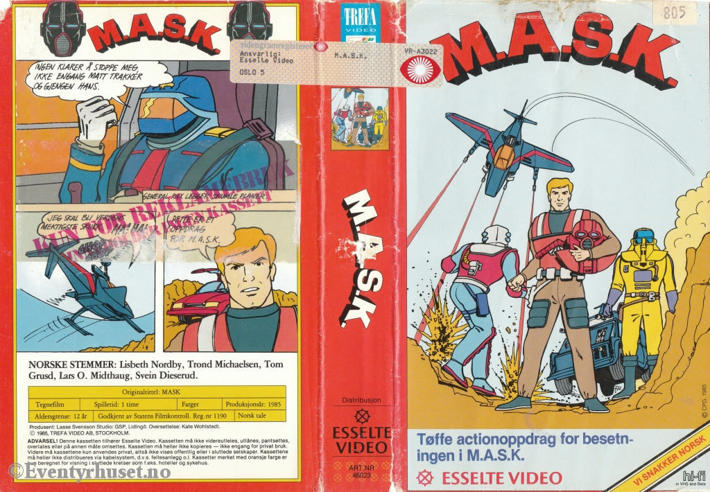 Download / Stream: Mask. 1985. Vhs Big Box. Norwegian Dubbing. Stream
