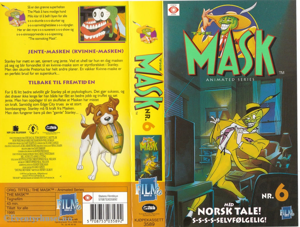 Download / Stream: Mask. Vol. 6. 1995. Vhs. Norwegian Dubbing. Vhs