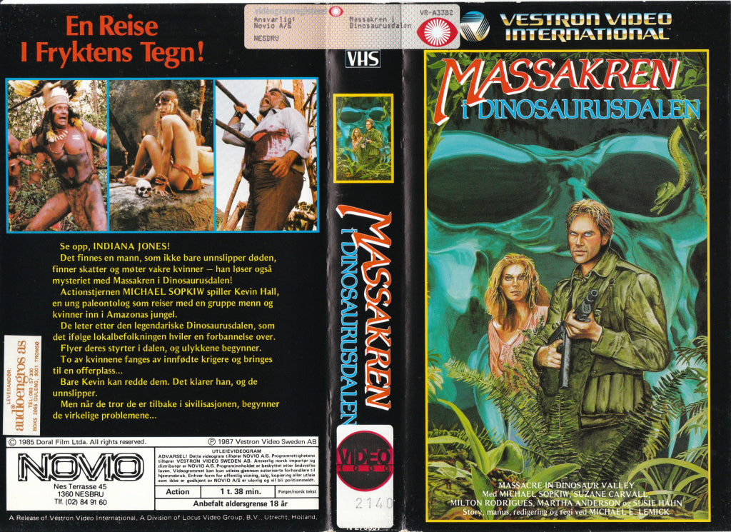 Download / Stream: Massakren I Dinosaurdalen. 1985. Vhs Big Box. Norwegian Subtitles.
