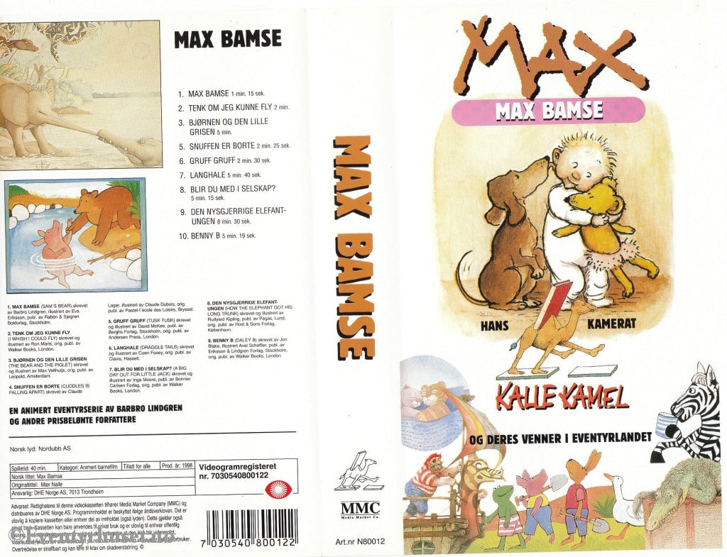 Download / Stream: Max Bamse. Vhs. Norwegian Dubbing. Vhs