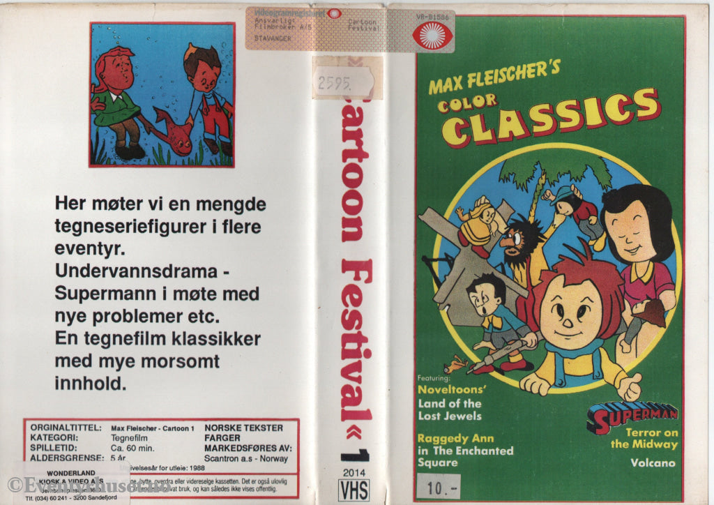 Download / Stream: Max Fleischer’s Cartoon Festival. Vol. 1. VHS Big Box. Norwegian subtitles. VHS