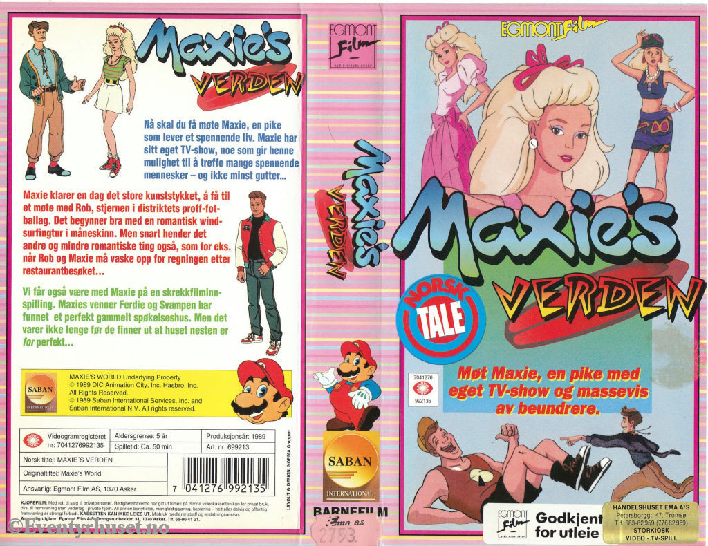 Download / Stream: Maxie´s Verden. 1989. Vhs. Norwegian Dubbing. Vhs