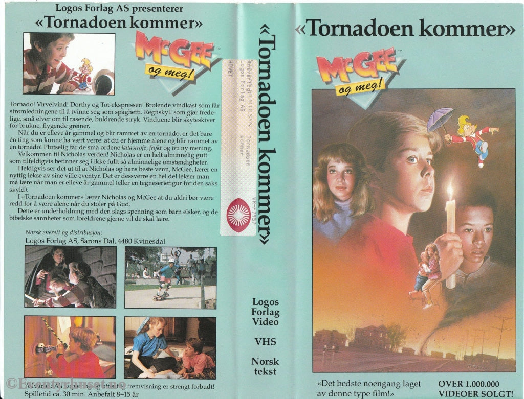 Download / Stream: Mcgee Og Meg! Tornardoen Kommer. Vhs. Norwegian Subtitles. Vhs