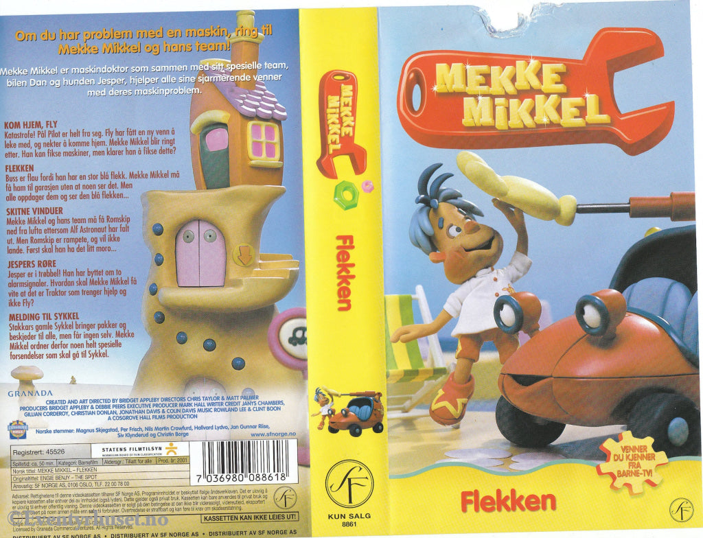 Download / Stream: Mekke Mikkel - Flekken. 2001. Vhs. Norwegian Dubbing. Vhs