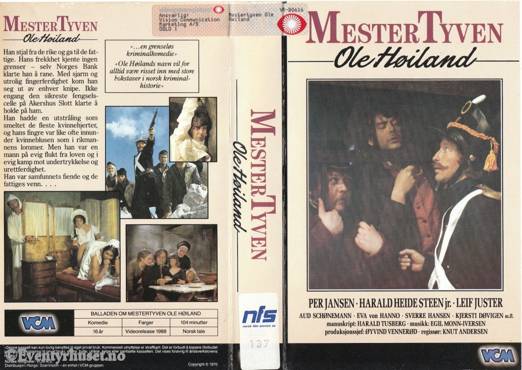 Download / Stream: Mestertyven Ole Høiland. 1988. Vhs Big Box. Norwegian.