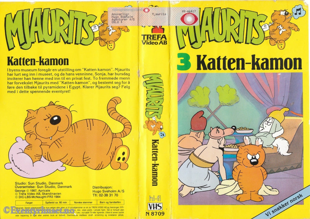 Download / Stream: Mjaurits (Heatcliff) - Katten-Kamon. 1987. Vhs Big Box. Norwegian Dubbing.