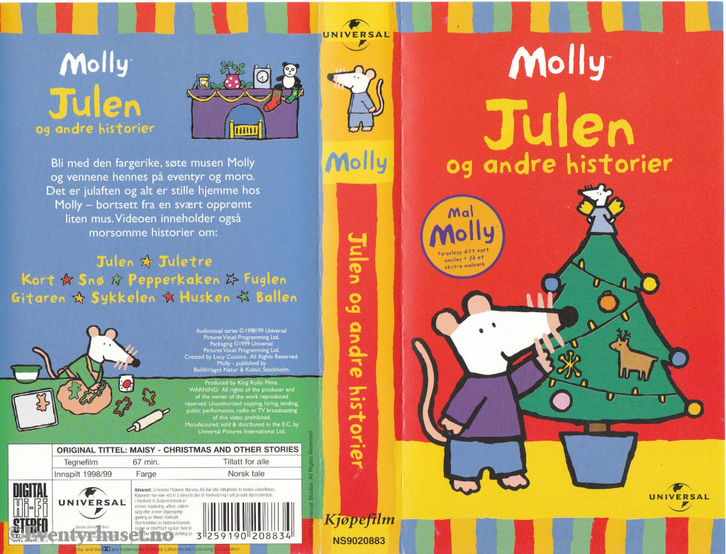 Download / Stream: Molly - Julen mfl. 1998/99. VHS SB. Norwegian dubbing. VHS