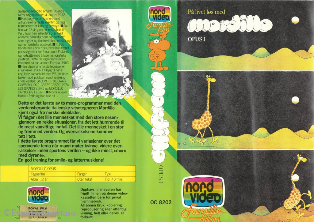 Download / Stream: Mordillo. Opus I. Vhs Big Box. Norwegian Distribution.