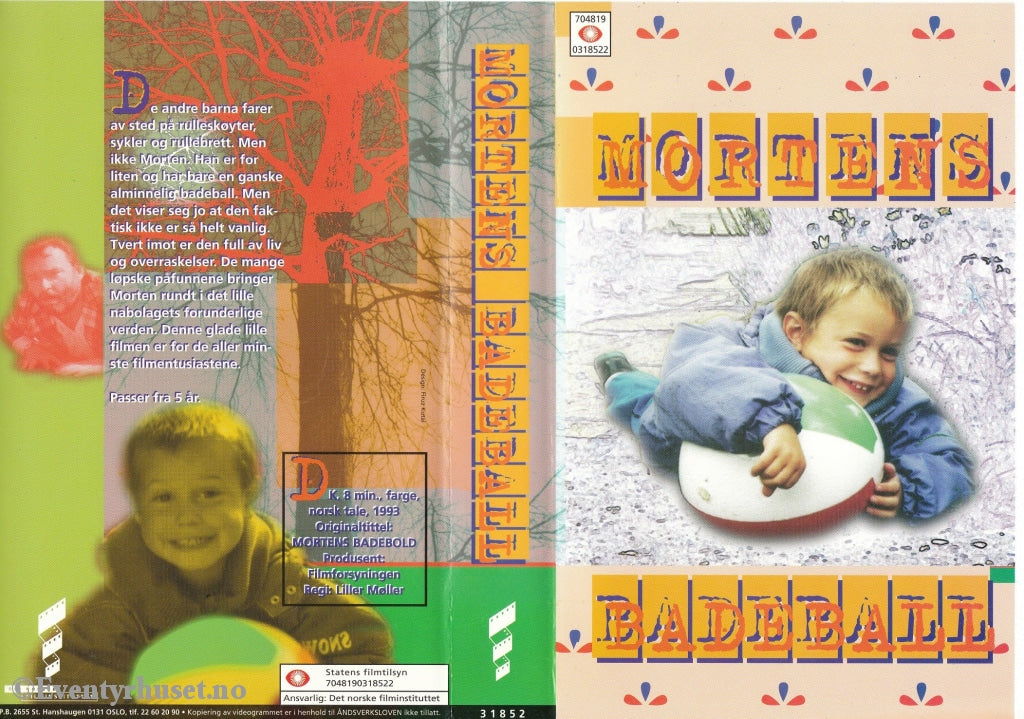 Download / Stream: Mortens Badeball. 1993. Vhs Big Box. Norwegian Dubbing.