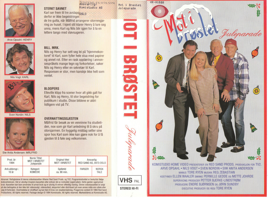 Download / Stream: Mot i brøstet - Juleparade. 1994. VHS SB. Norwegian. VHS