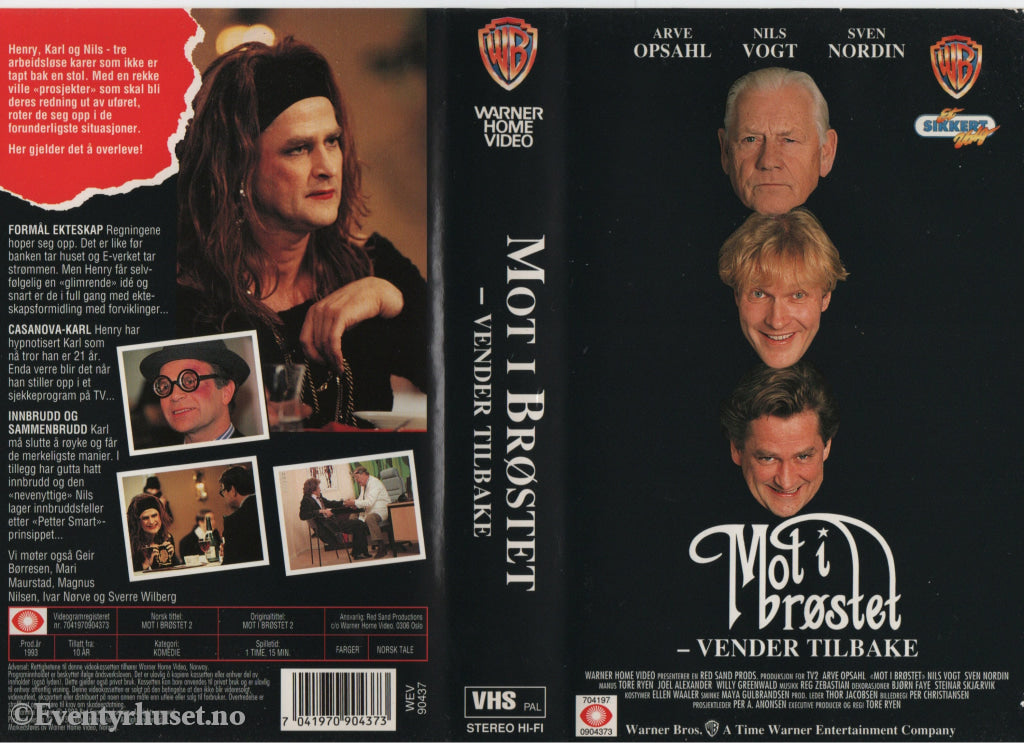 Download / Stream: Mot i brøstet vender tilbake. 1993. VHS. Norwegian. VHS