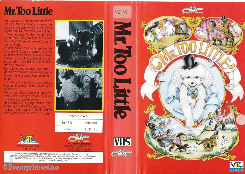 Download / Stream: Mr. Too Little. 1987. Vhs Big Box. Norwegian Subtitles.