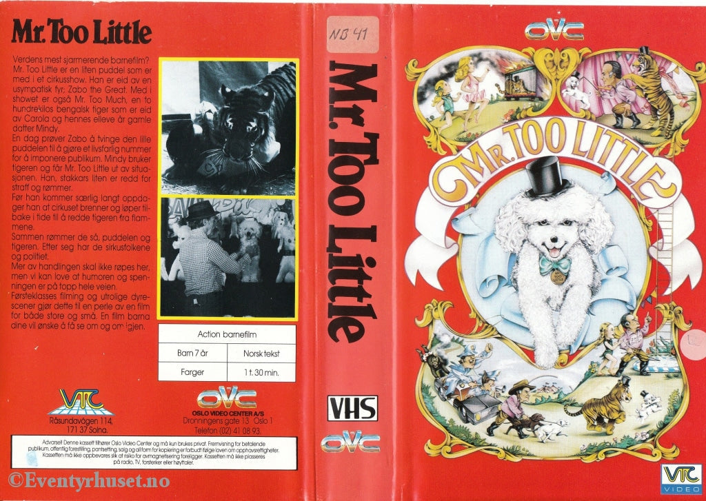 Download / Stream: Mr. Too Little. 1987. Vhs Big Box. Norwegian Subtitles.