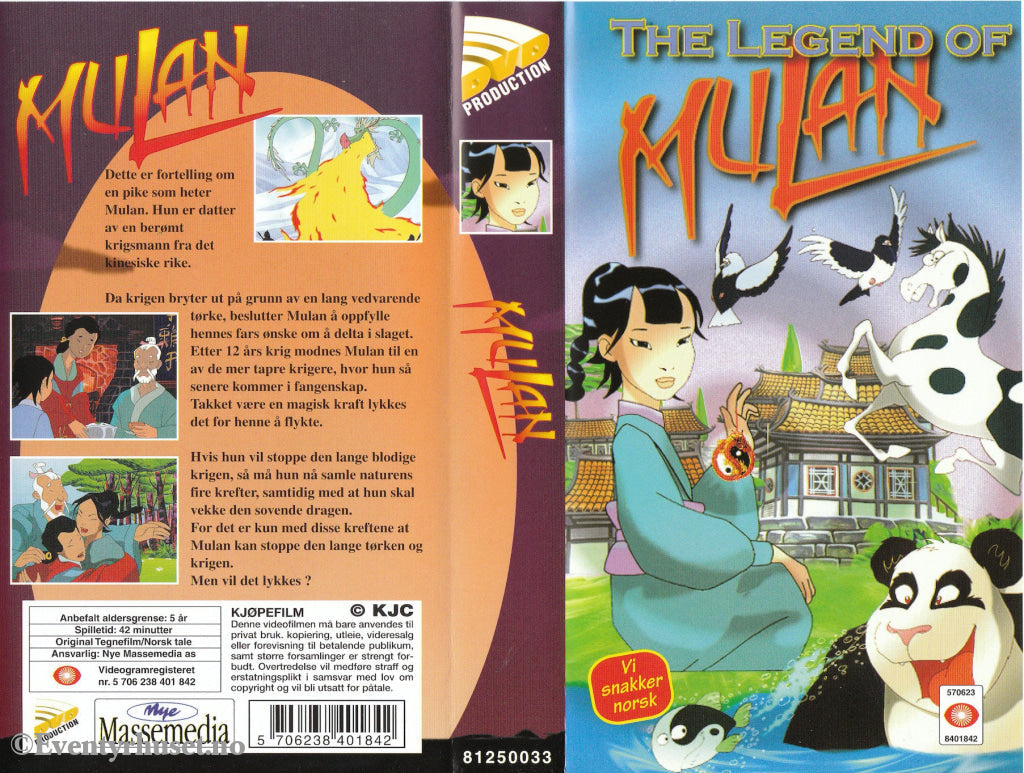 Download / Stream: Mulan. Vhs. Norwegian Dubbing. Vhs