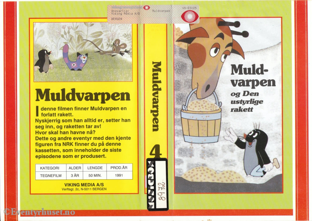 Download / Stream: Muldvarpen. Vol. 4. 1991 (The Mole Krtek). Vhs Big Box. Norwegian Dubbing.